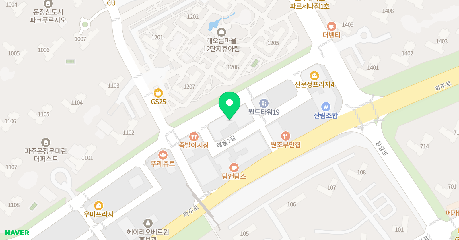 다율 융합학원 위치