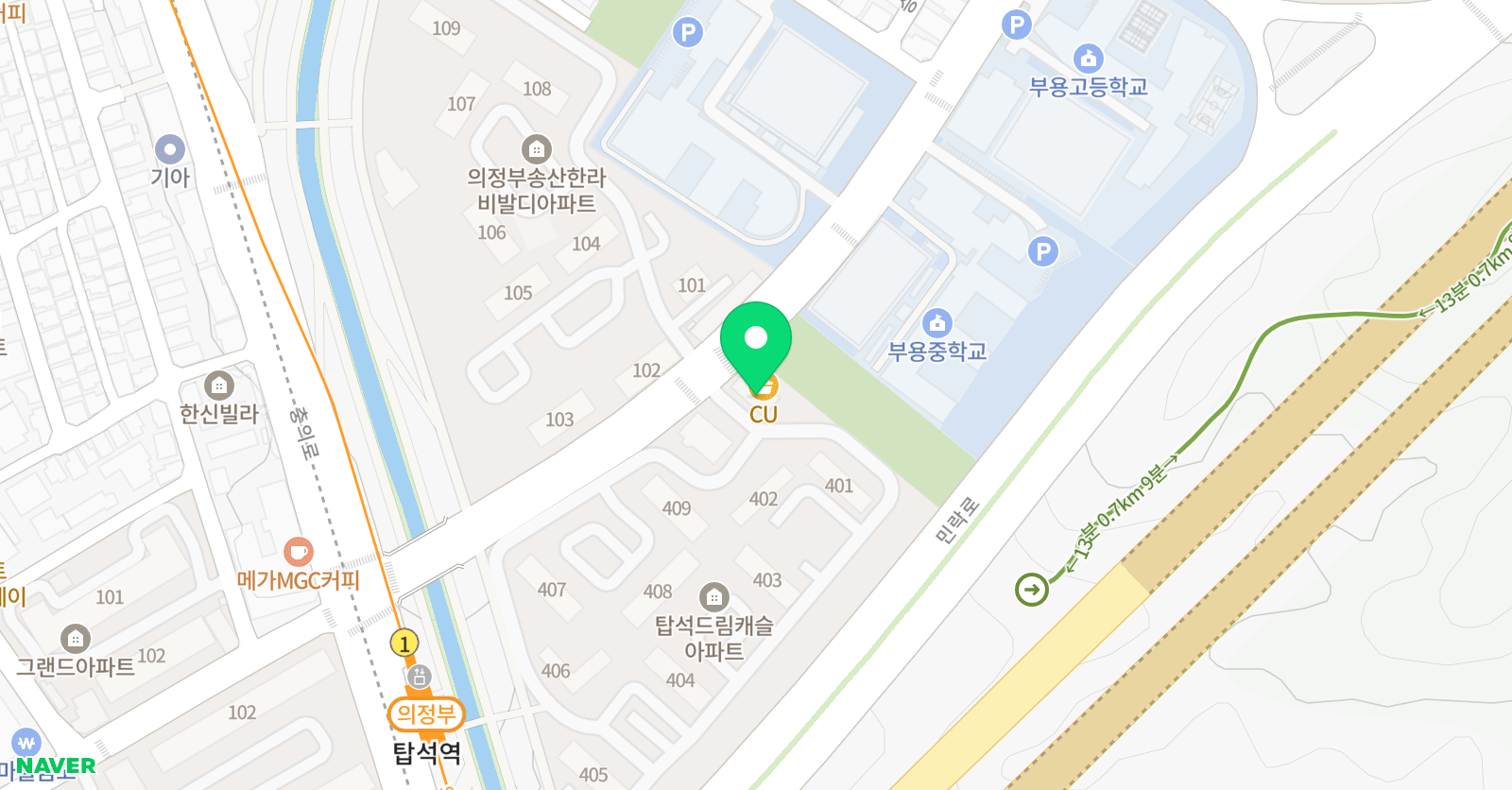 민락 경기 태권도장 위치