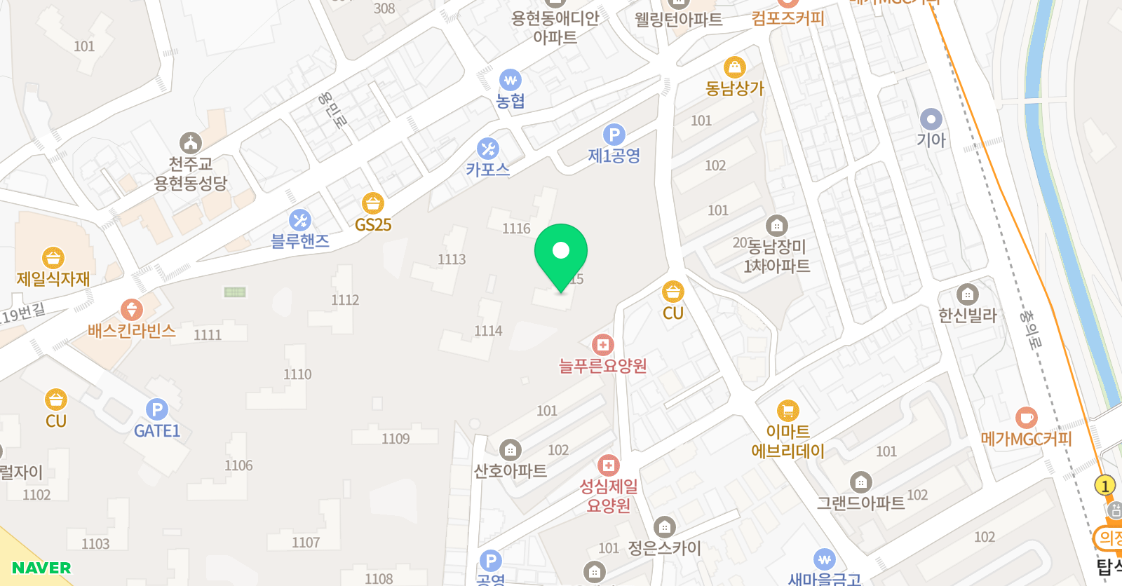장쌤 수학 위치