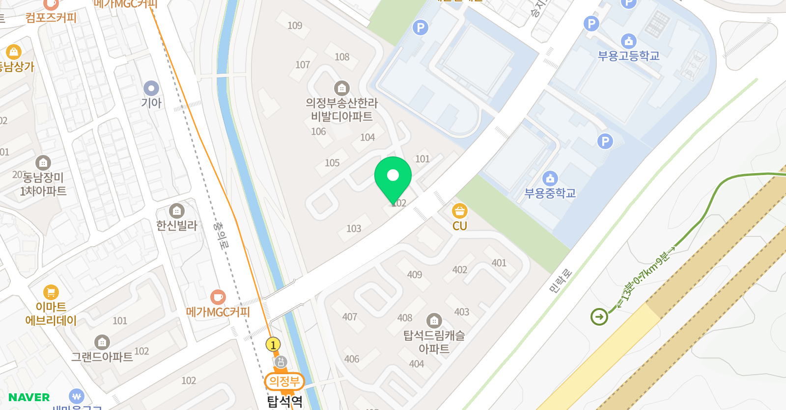 뮤엠 영어 부용NEST 위치