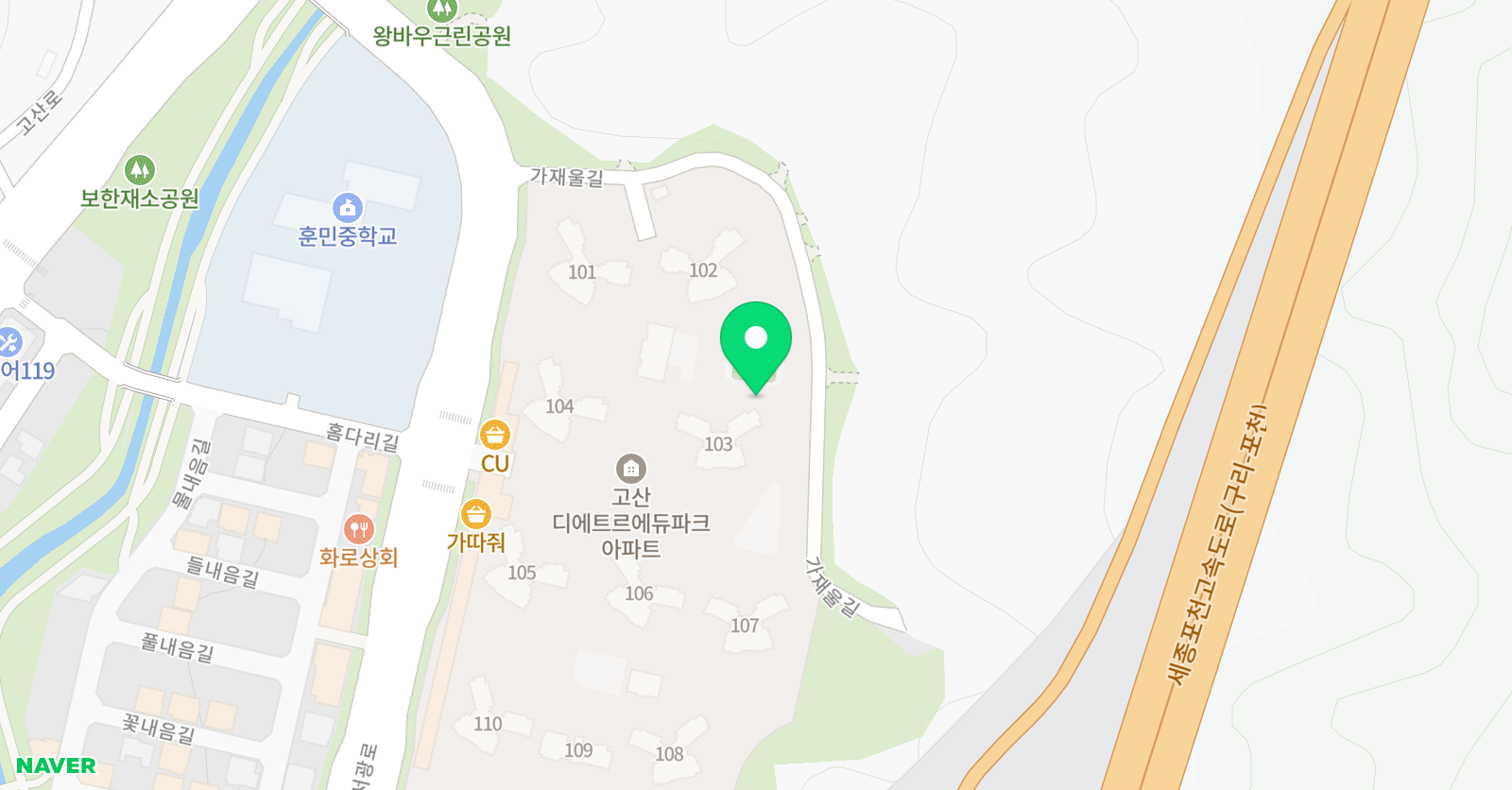 아소비 의정부고산대방에듀파크점 위치