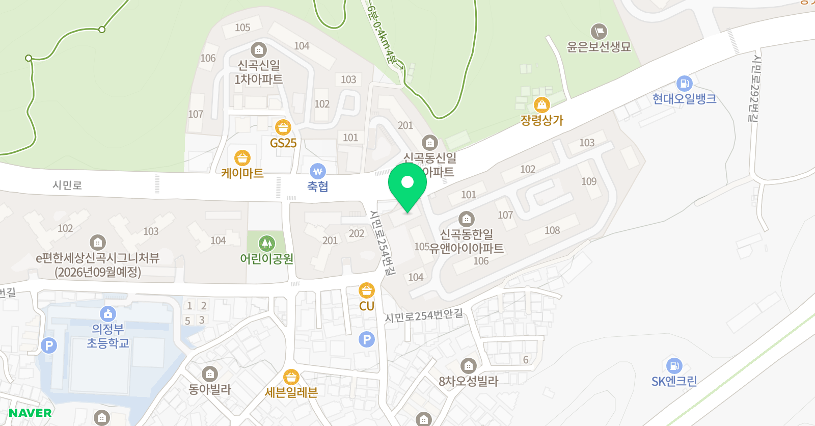 기탄사고력교실 신곡한일유앤아이점 위치
