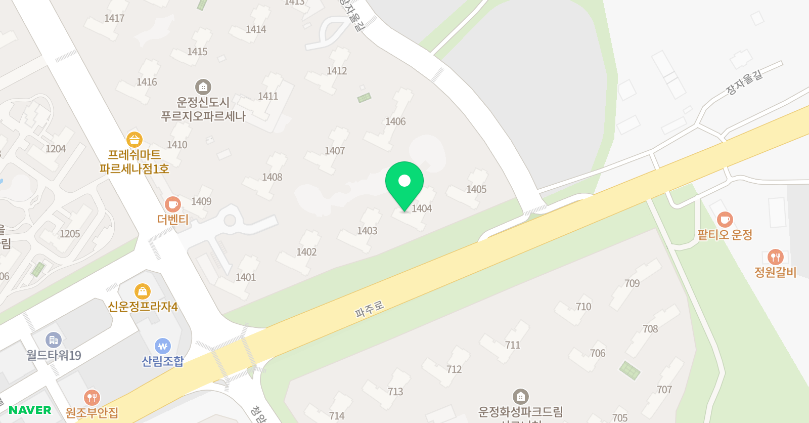 기탄 사고력교실 운정푸르지오파르세나1호점 위치