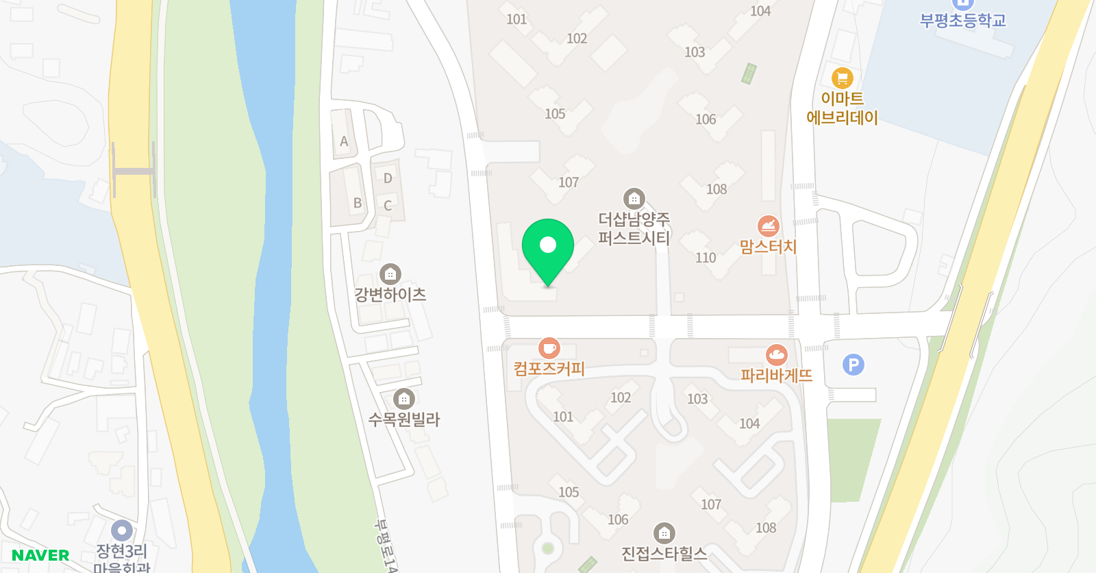 자람 키즈앤수학 위치