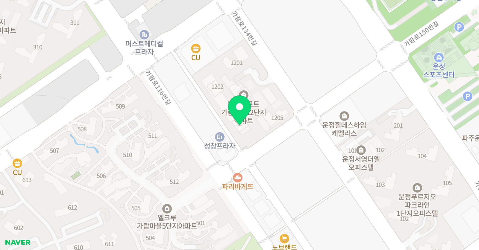 기탄 사고력교실 가람12단지점 위치