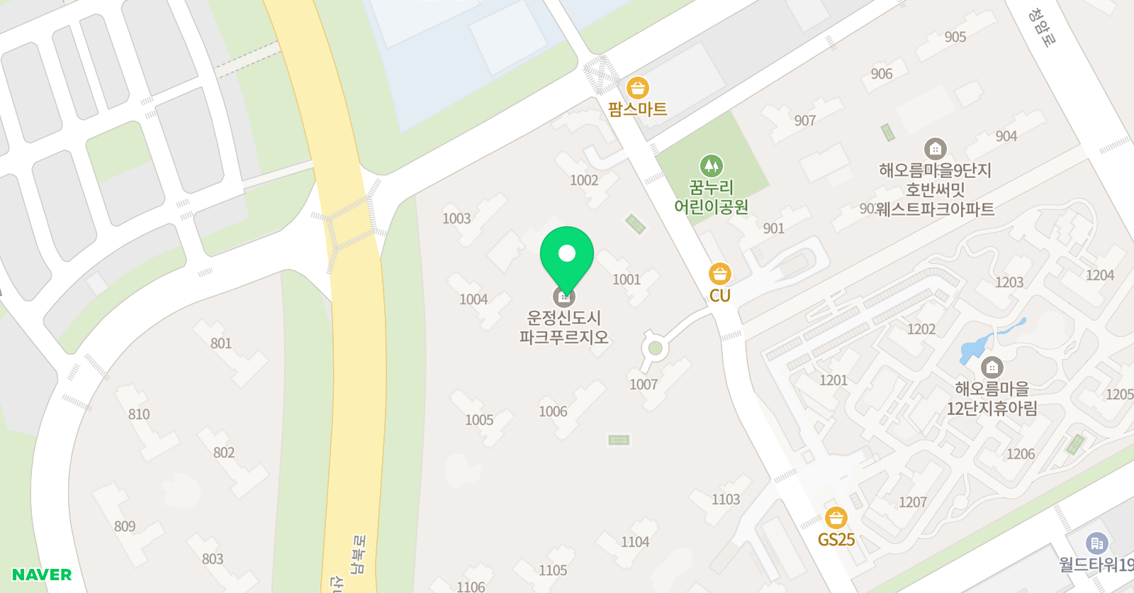 링키영어 운정파크푸르지오점 위치