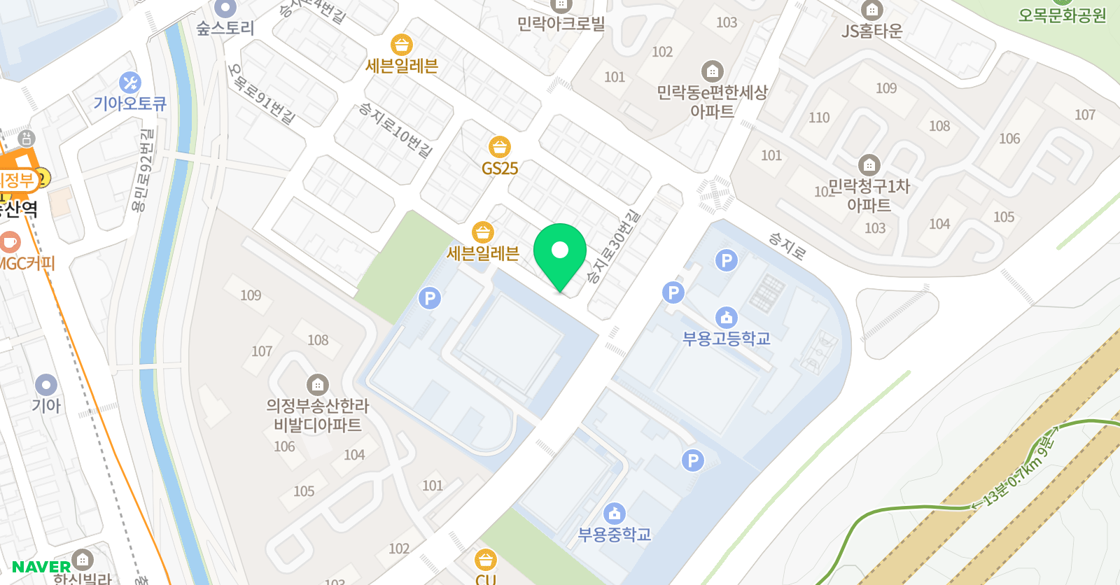 퍼니아트 미술교습소 위치