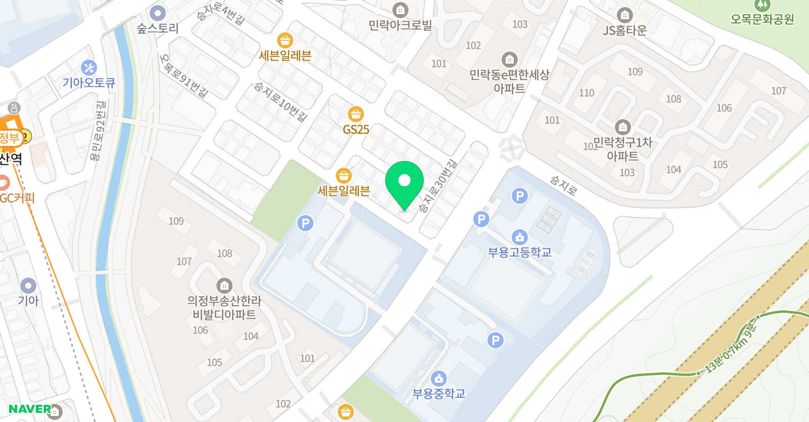 부용 음악학원 위치