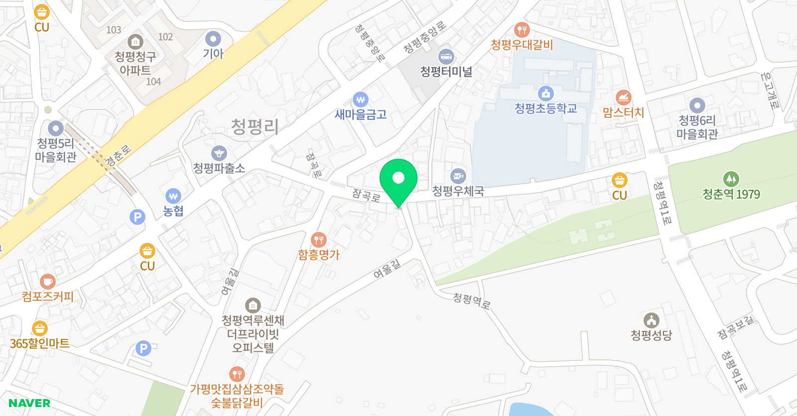 튼튼나무 학원 위치