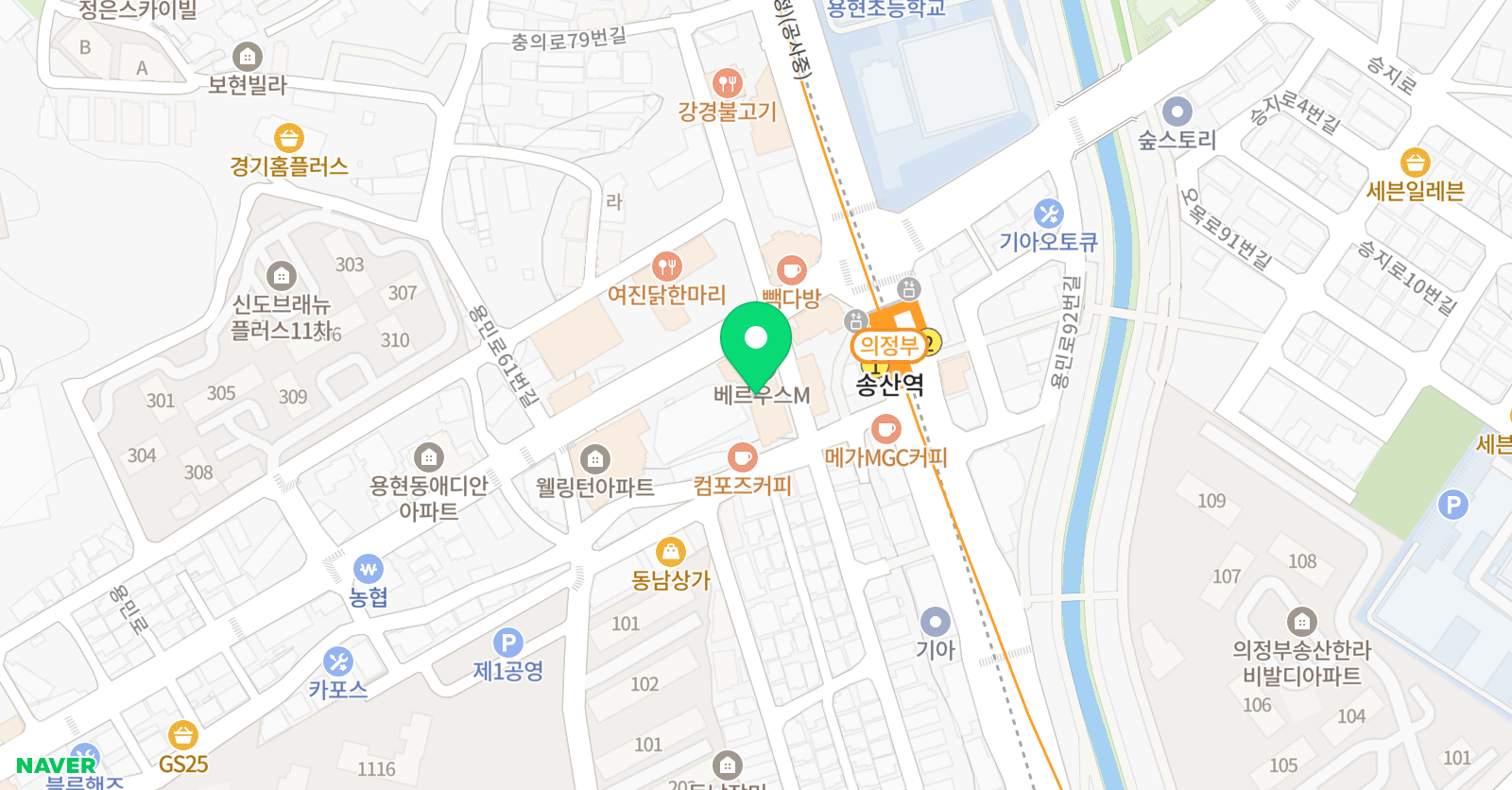 SSFC 축구교실 의정부센터 위치