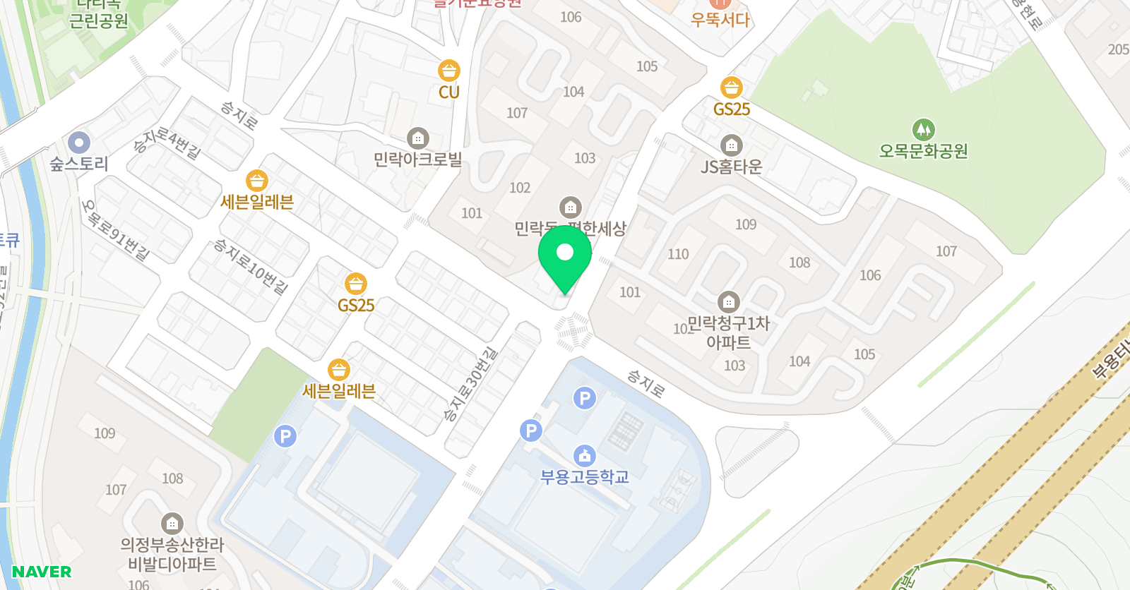 민쌤 학원 위치