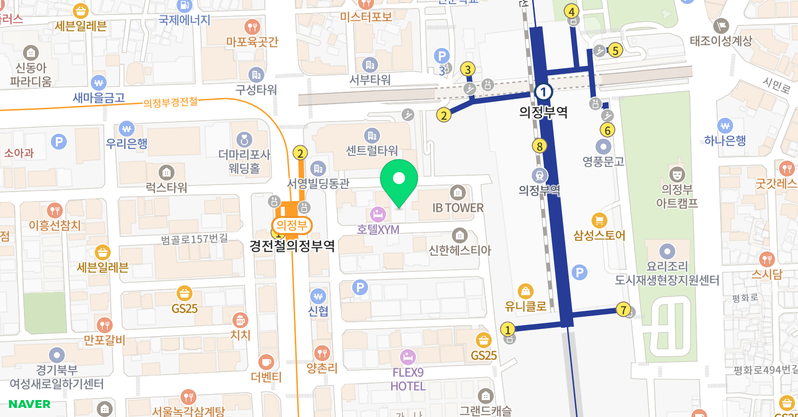 웅진홈스쿨 의정부지점 위치