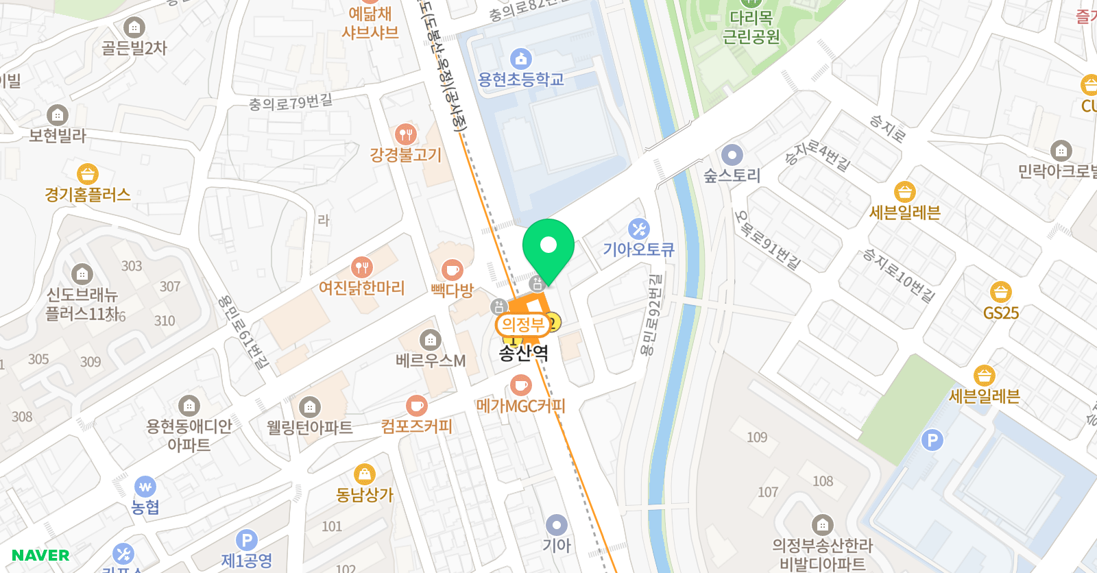 씨엘 요가키즈스쿨 위치