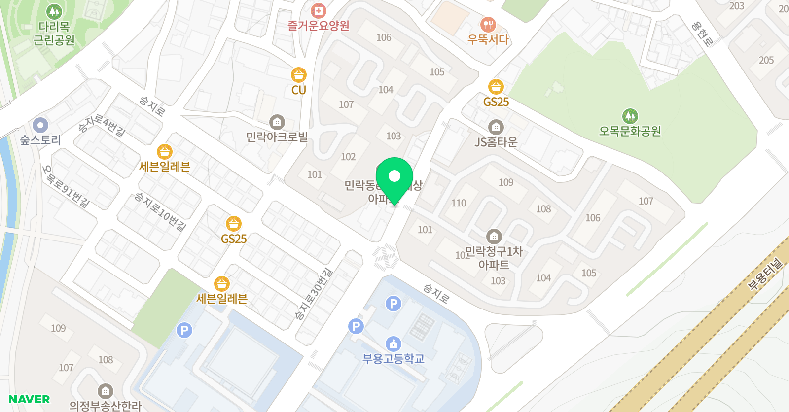 화음 음악학원 위치