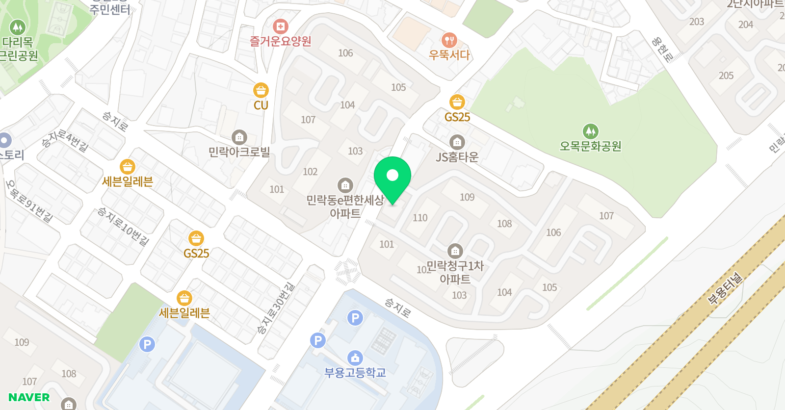 마스터플랜 학원 1관 위치