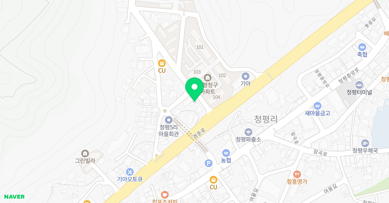 3030 영어 청평러닝센터 위치