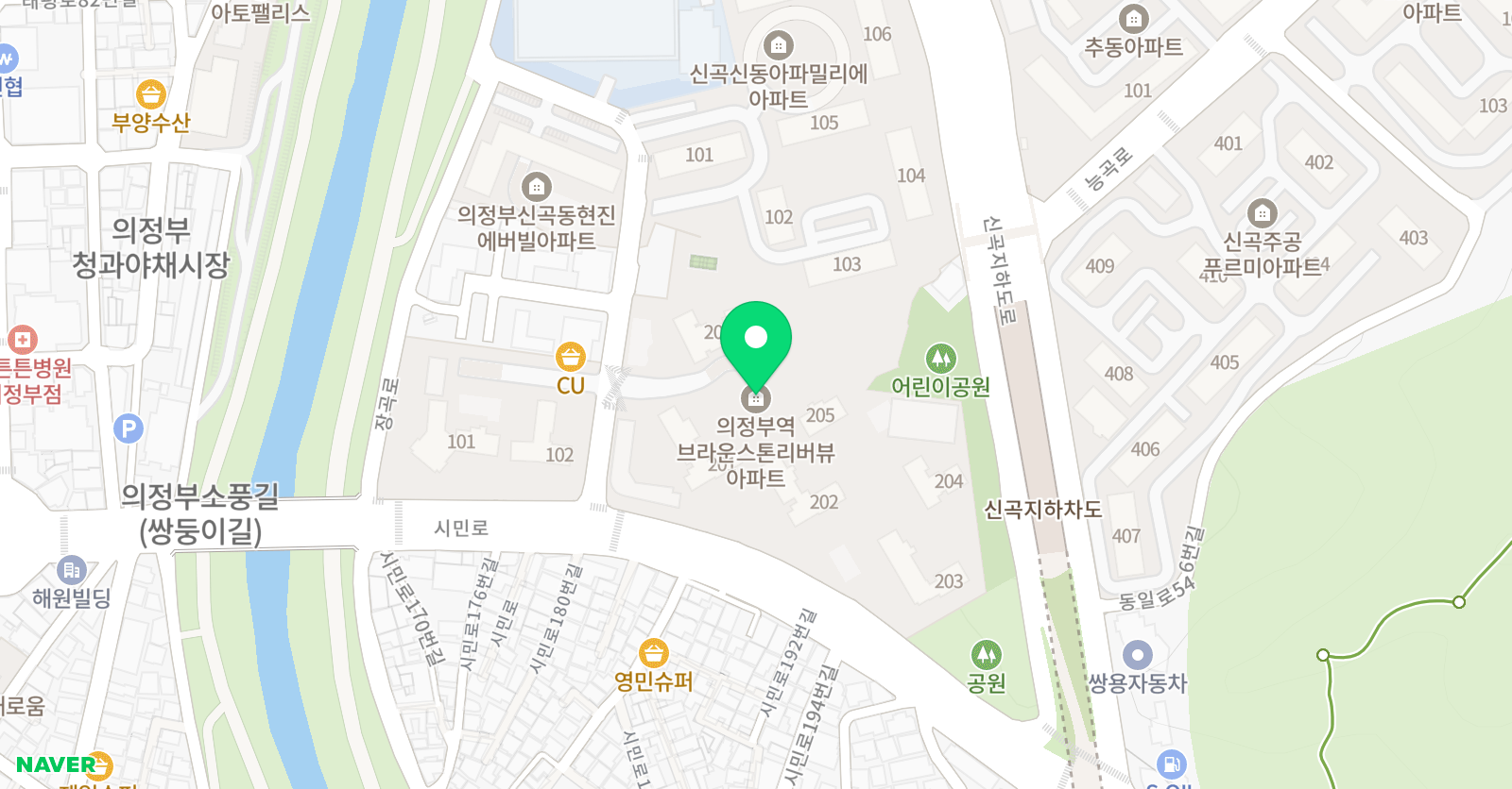엠베스트SE 브라운스톤 캠퍼스 위치