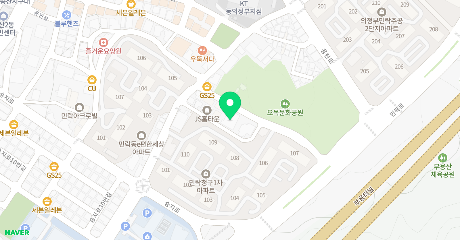 플라잉업 영어수학학원 위치