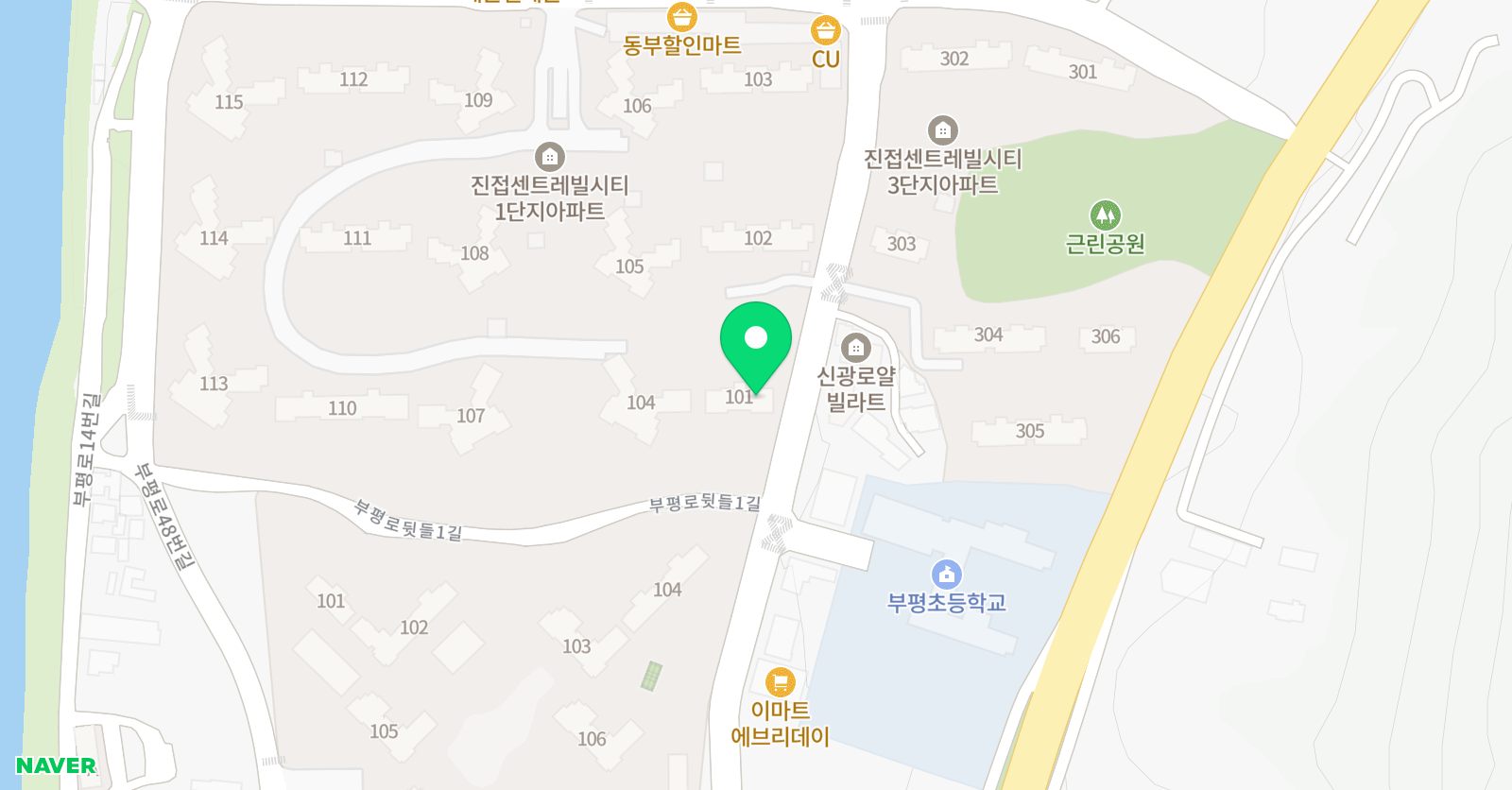 딱풀리는 수학 진접센트레빌1단지점 위치