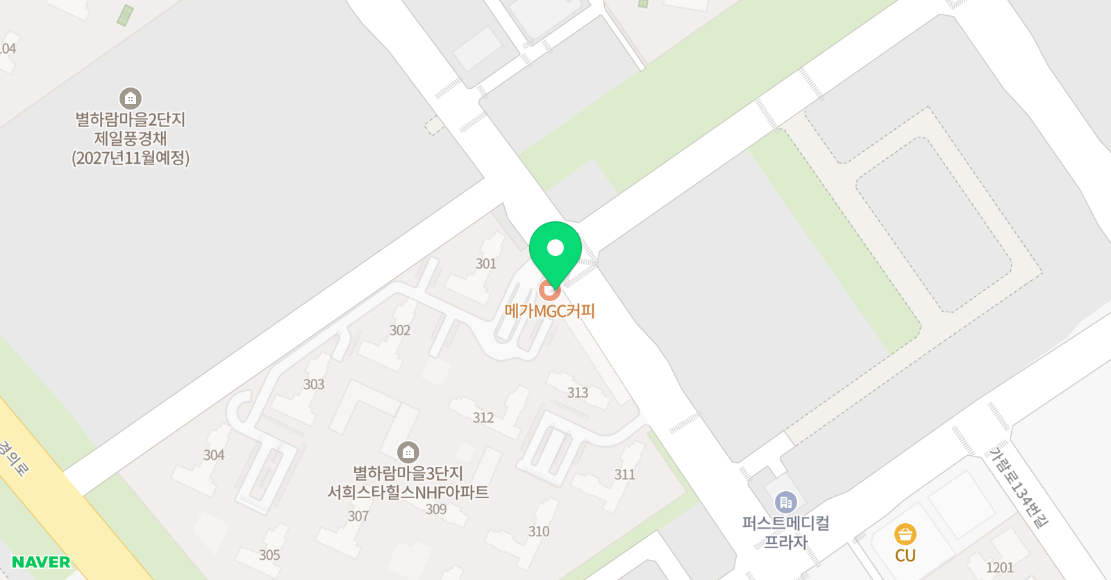 미래엔영어운정별하람3단지점 위치