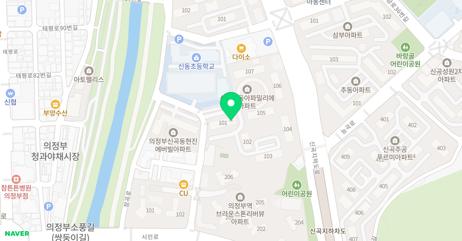 눈높이 신동 공부방 위치