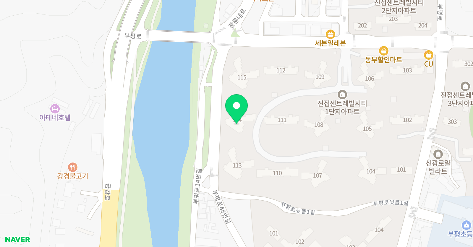 아소비 진접센트레빌점 위치