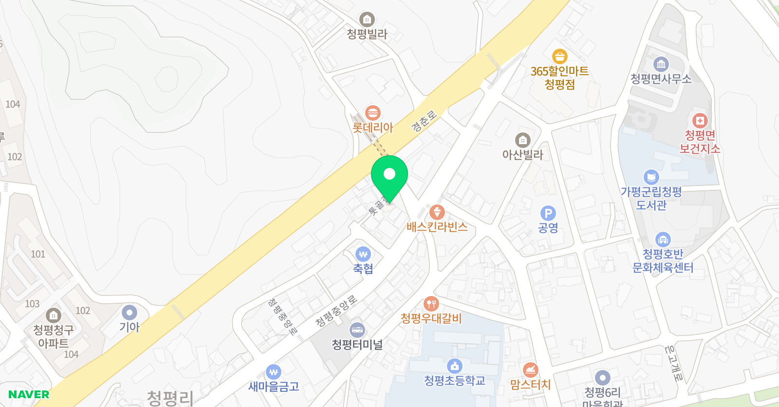 차 수학 교습소 청평 위치