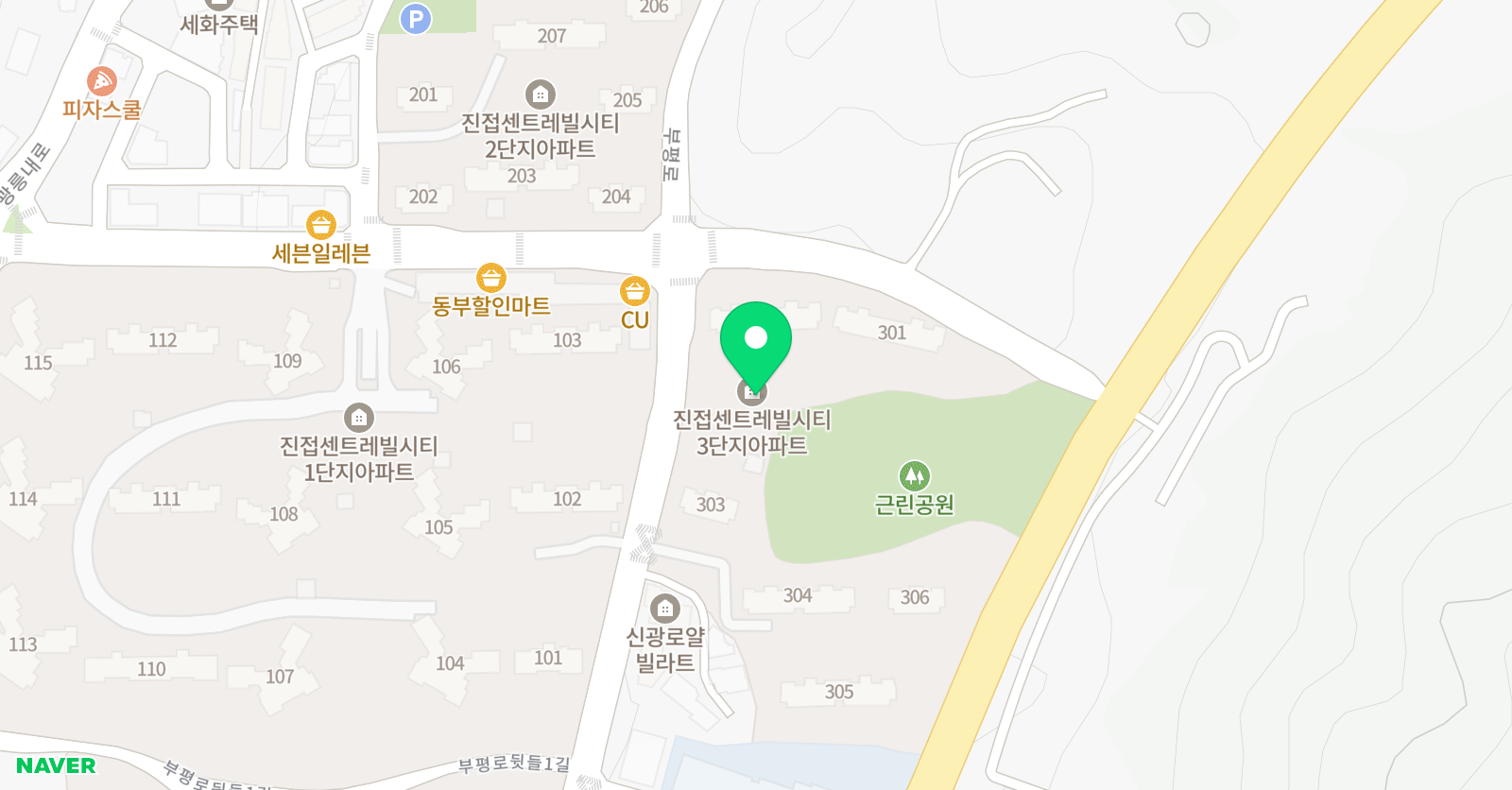 정쌤 수학 위치