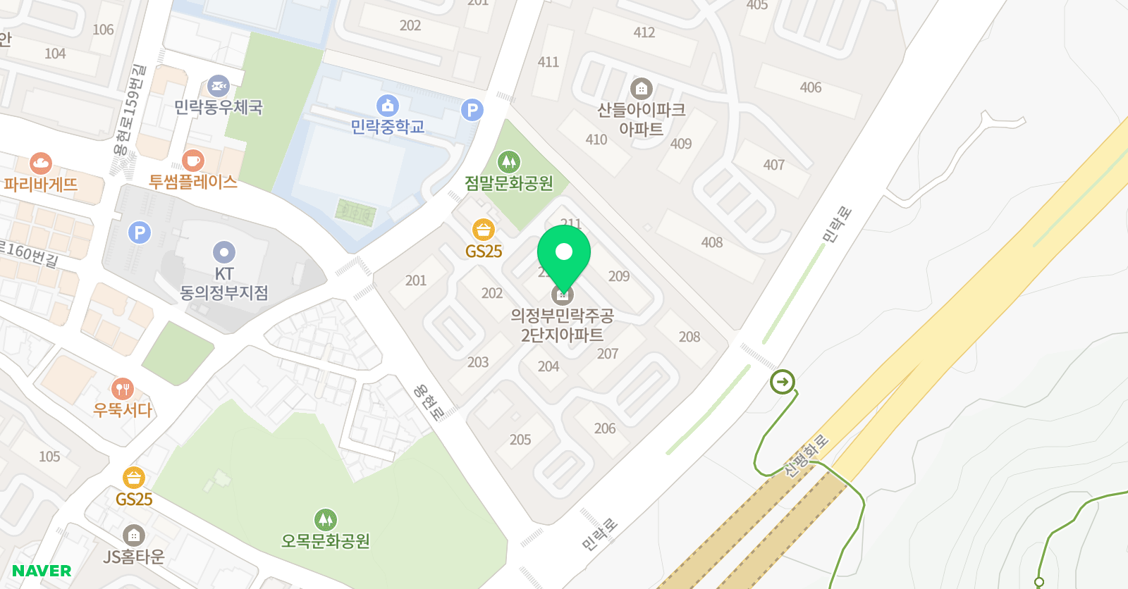 민락최상위 수학교실공부방 위치