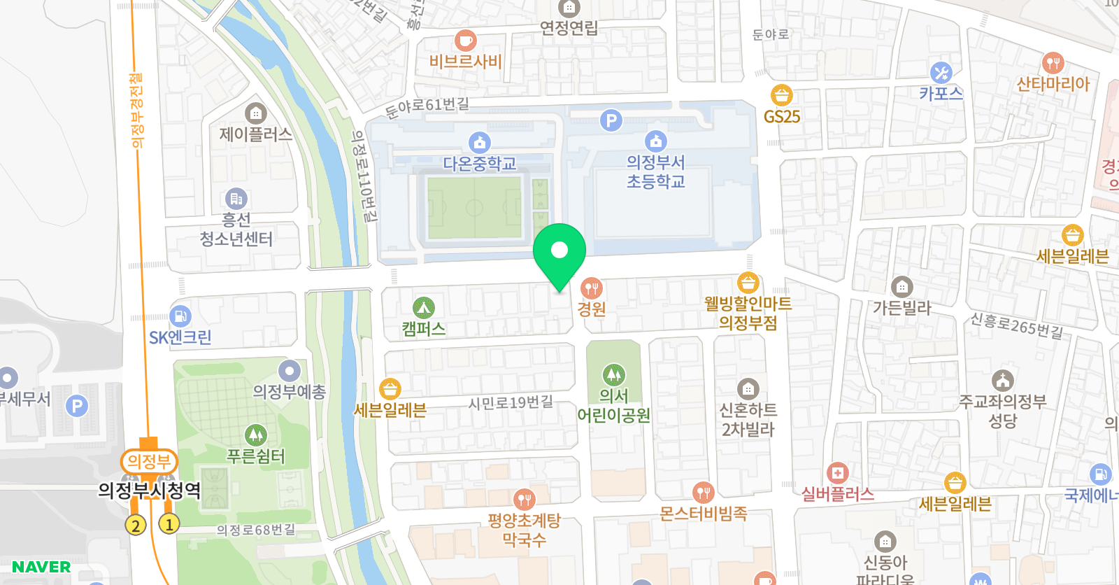 해동검도 의정부 총본관 위치