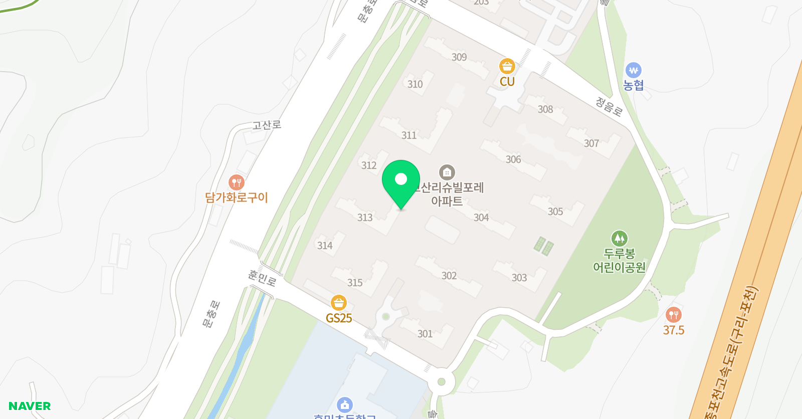 아소비 의정부 고산리슈빌점 위치
