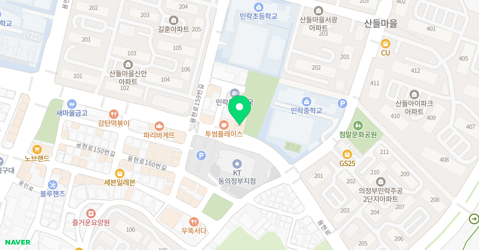 유클리드 수학전문학원 민락본원 위치