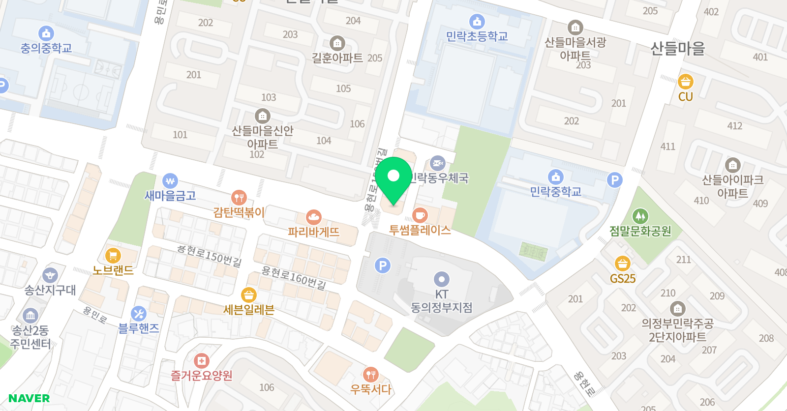 머리곰 수학학원 위치