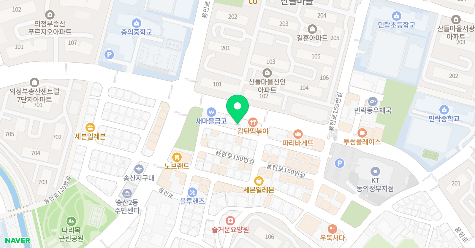 수앤아이 수학학원 위치