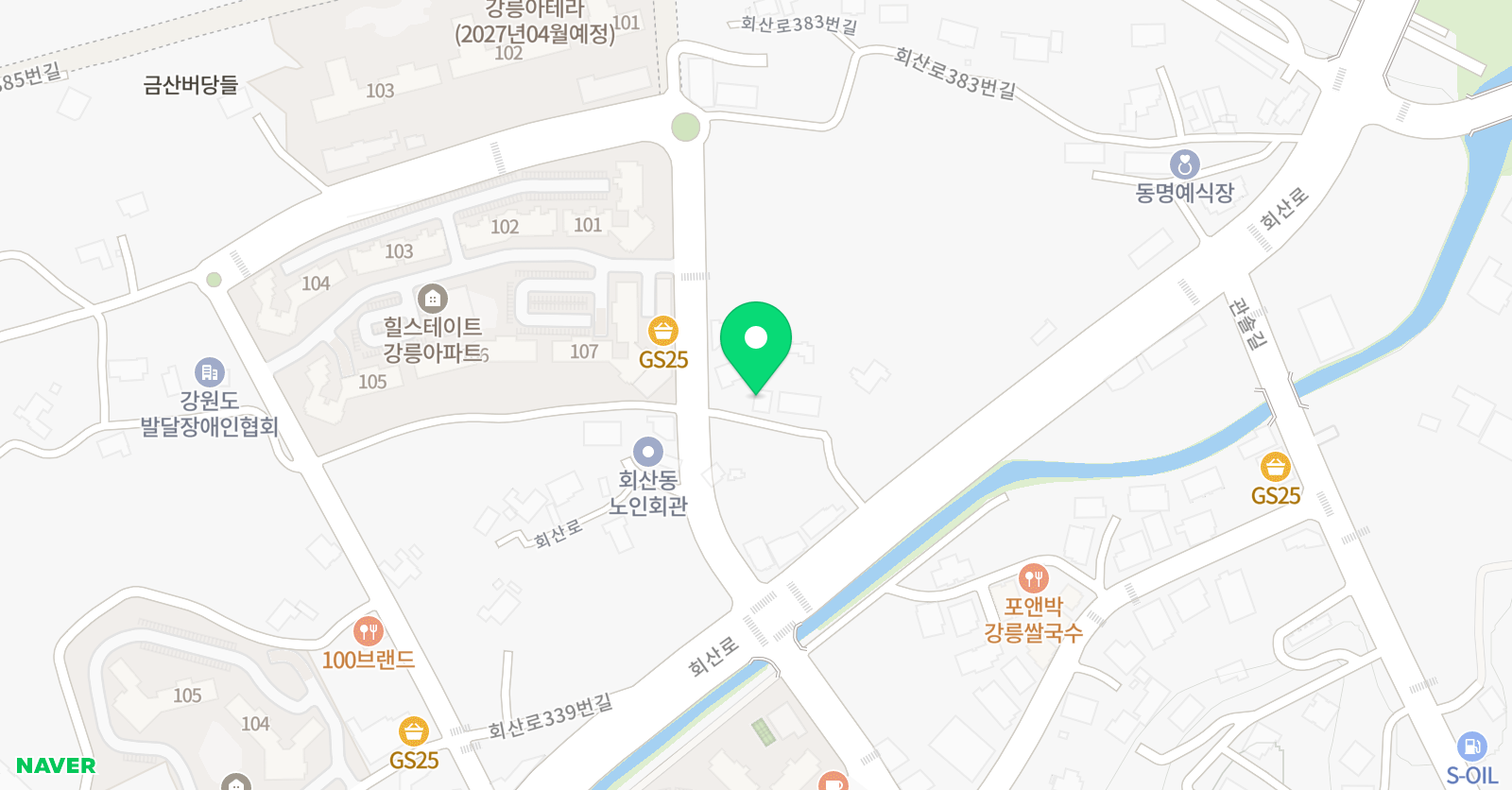 숲 어학원 회산캠퍼스 위치
