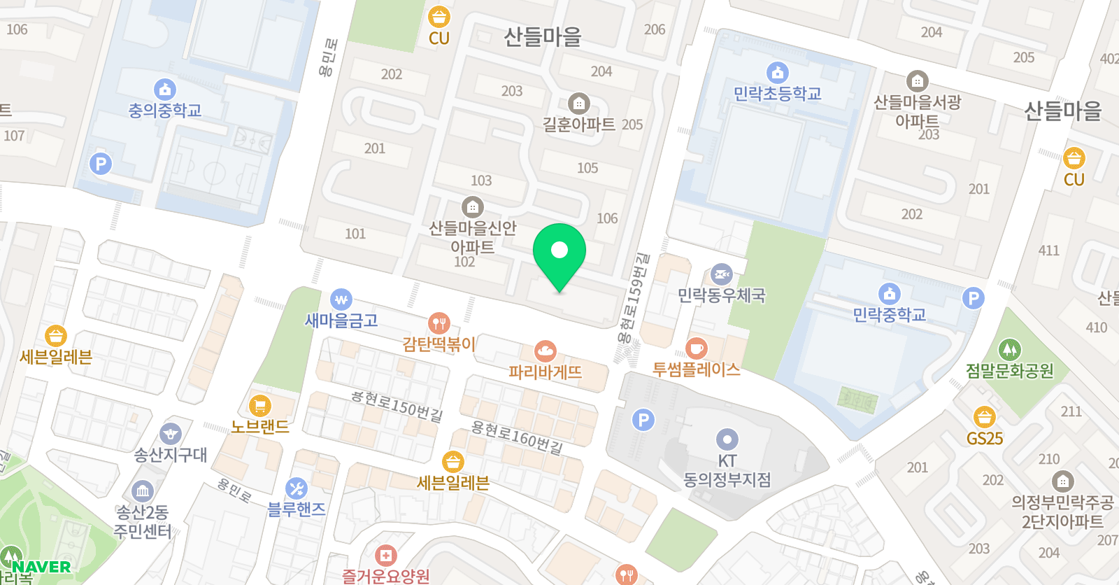 버팀목 학원 위치