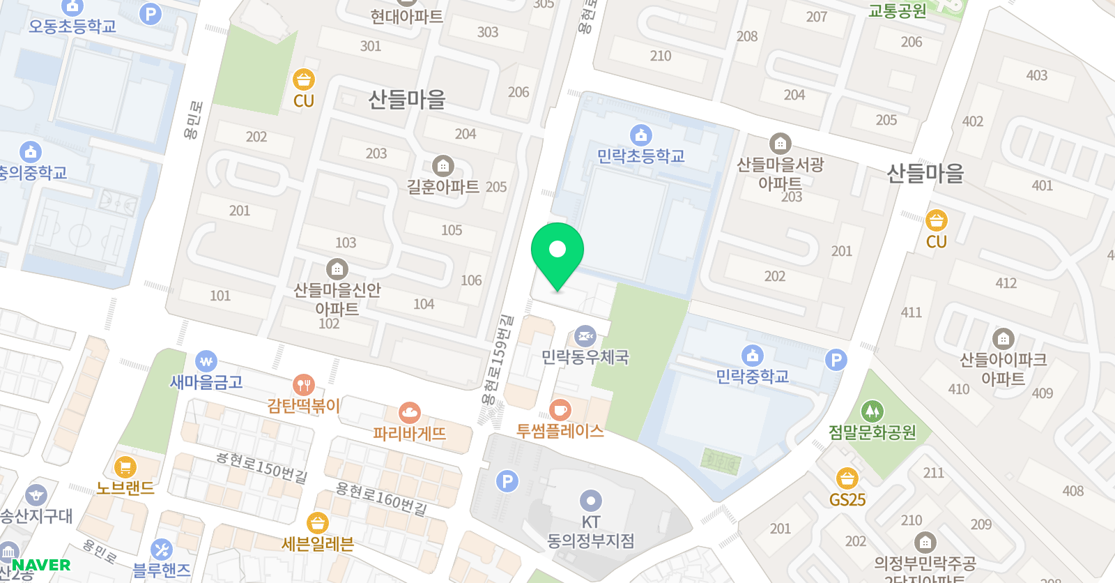 힘찬 국어논술전문학원 위치