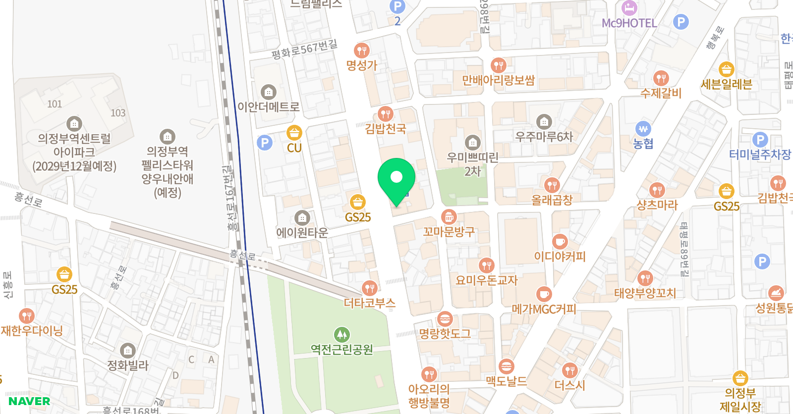 M보컬뮤직아카데미 의정부 실용음악학원 위치