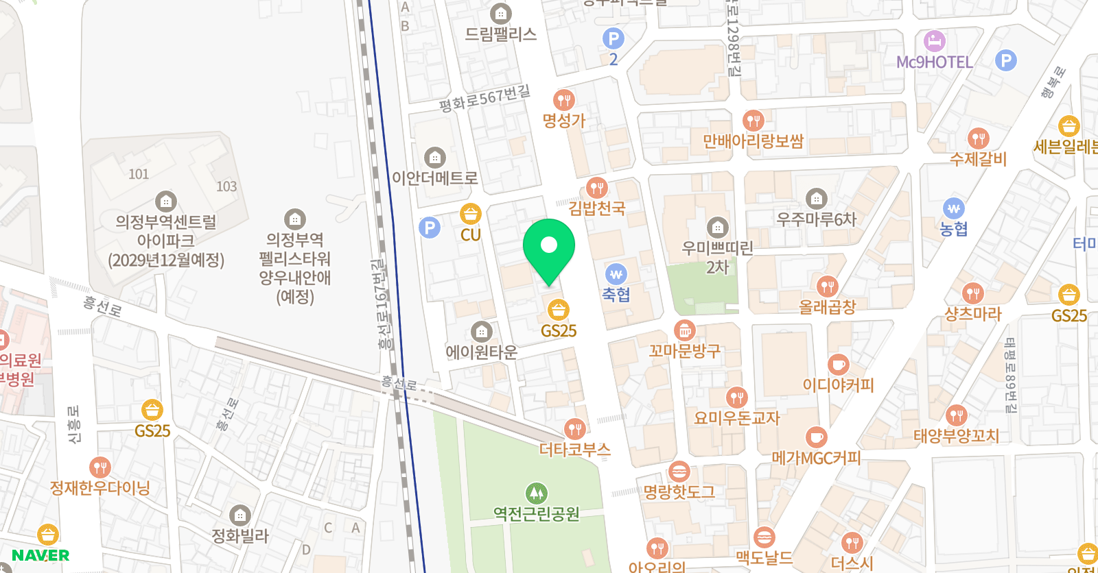 창조의아침 미술학원 의정부캠퍼스 위치