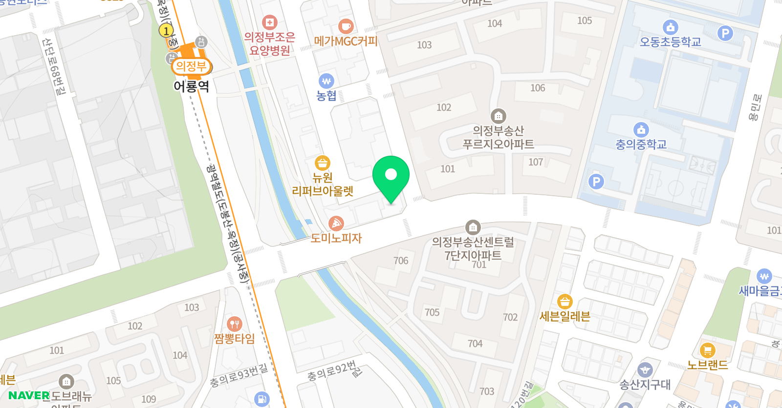 공터영어 몬스터 수학학원 위치