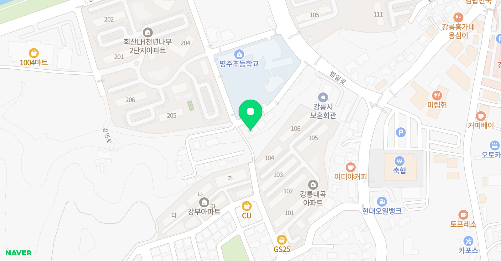 푸르넷탑 아카데미학원 위치