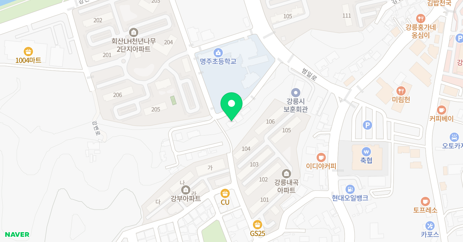 큰솔 수학교습소 위치