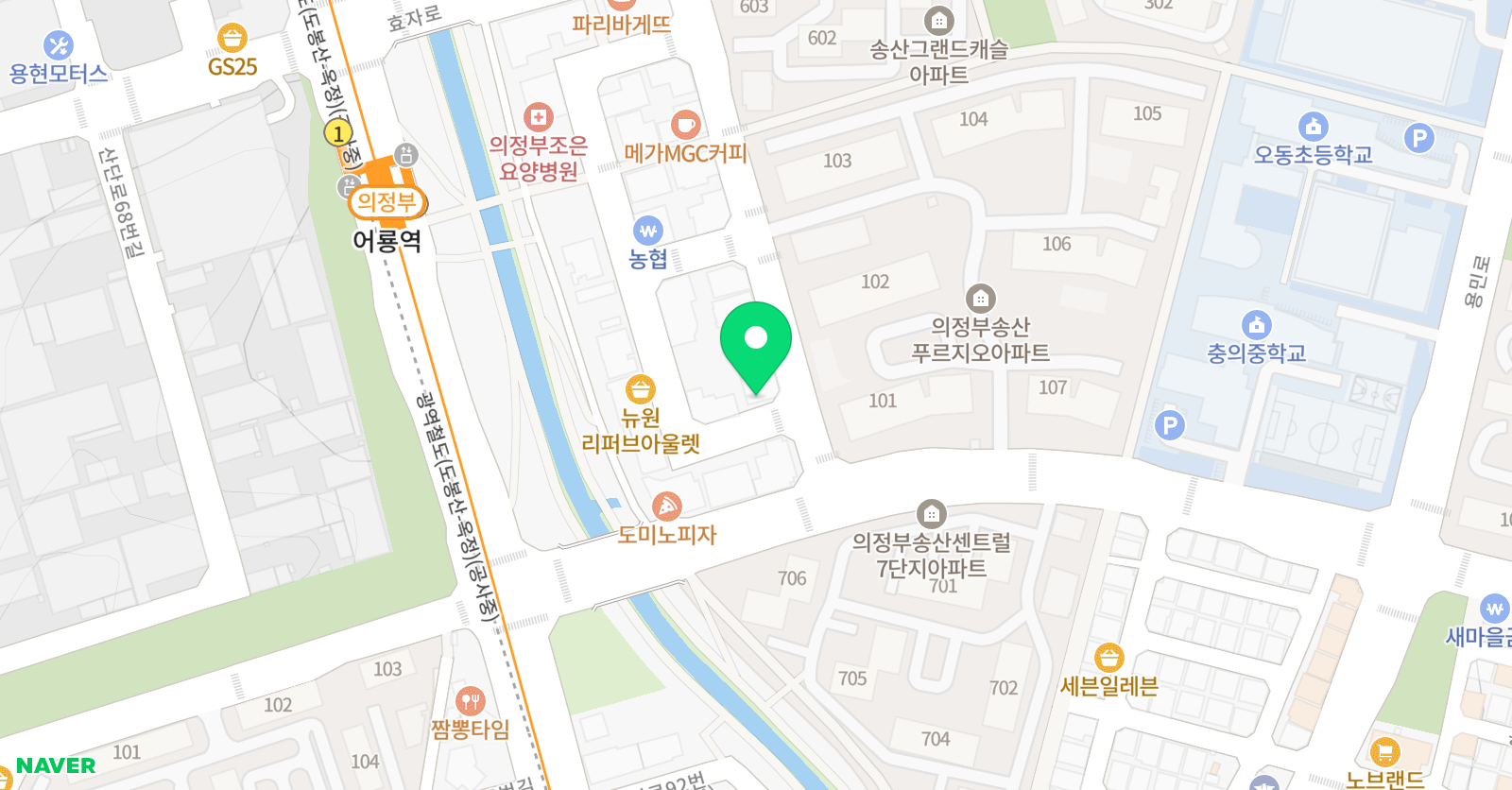 한솔 플러스 영어 해법 독서 논술 학원 민락 오동점 위치
