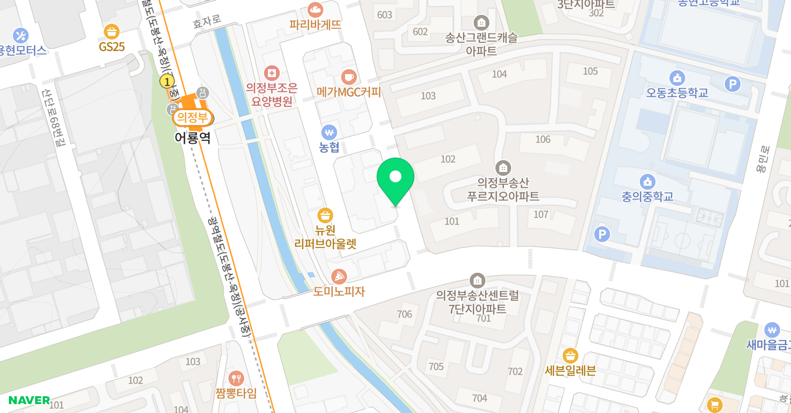 삼성 영어셀레나 민락학원 위치