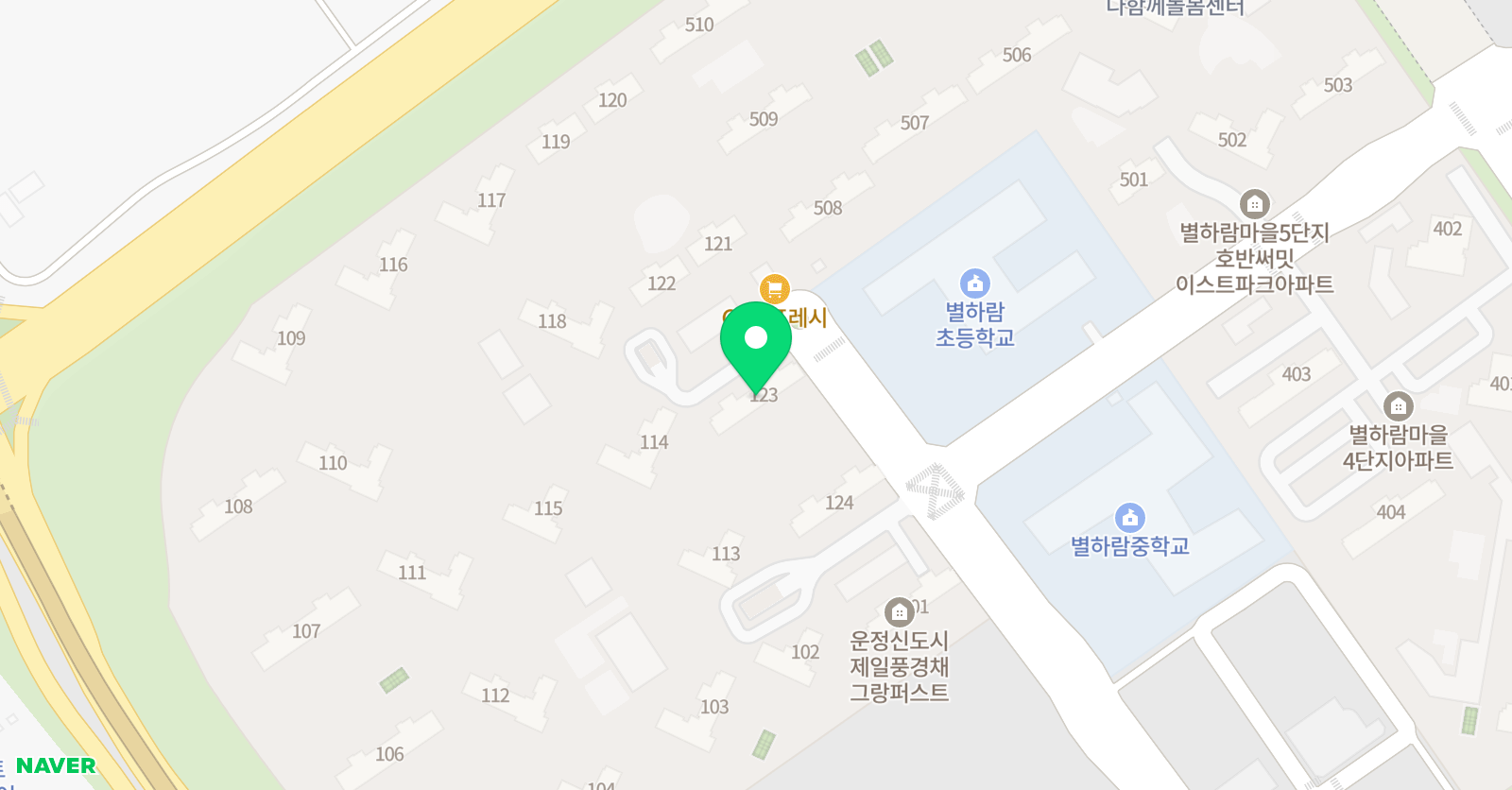 3030 영어 중국어 학원 풍경채그랑퍼스트점 위치
