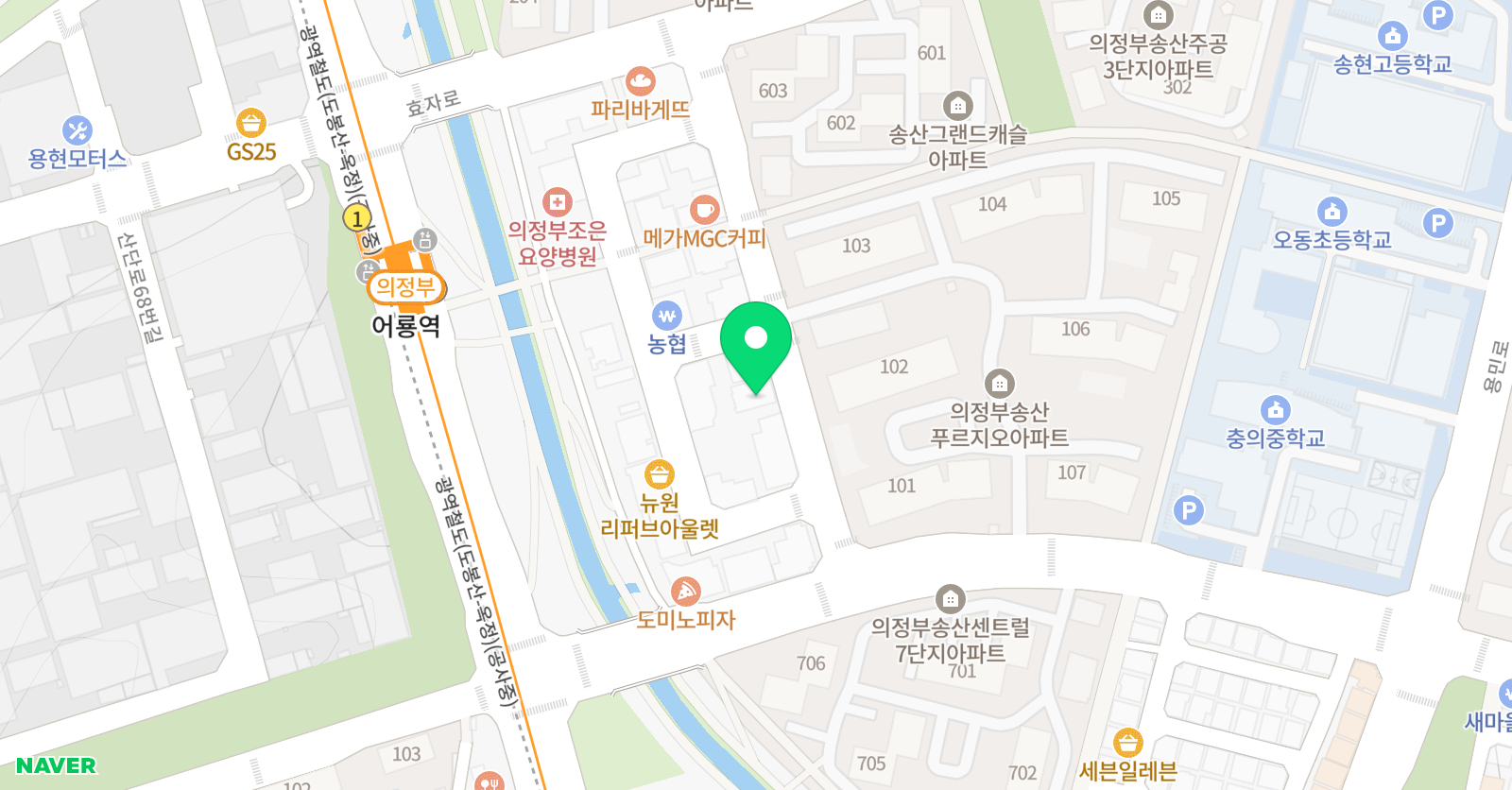 플렉스에듀 영어수학학원 위치