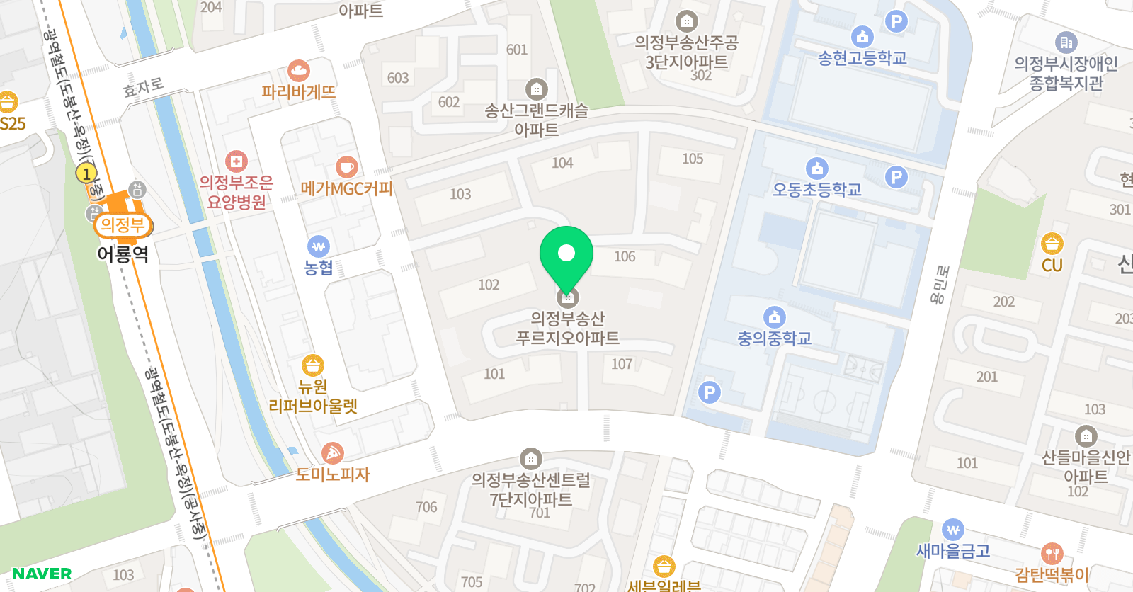 뮤엠 영어 송산교습소 위치