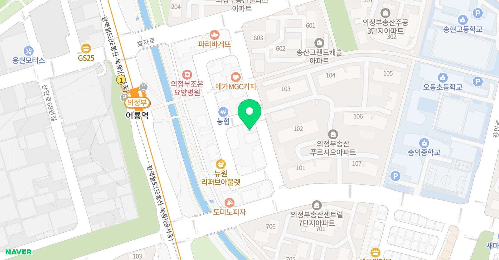 모멘트 영어전문학원 위치