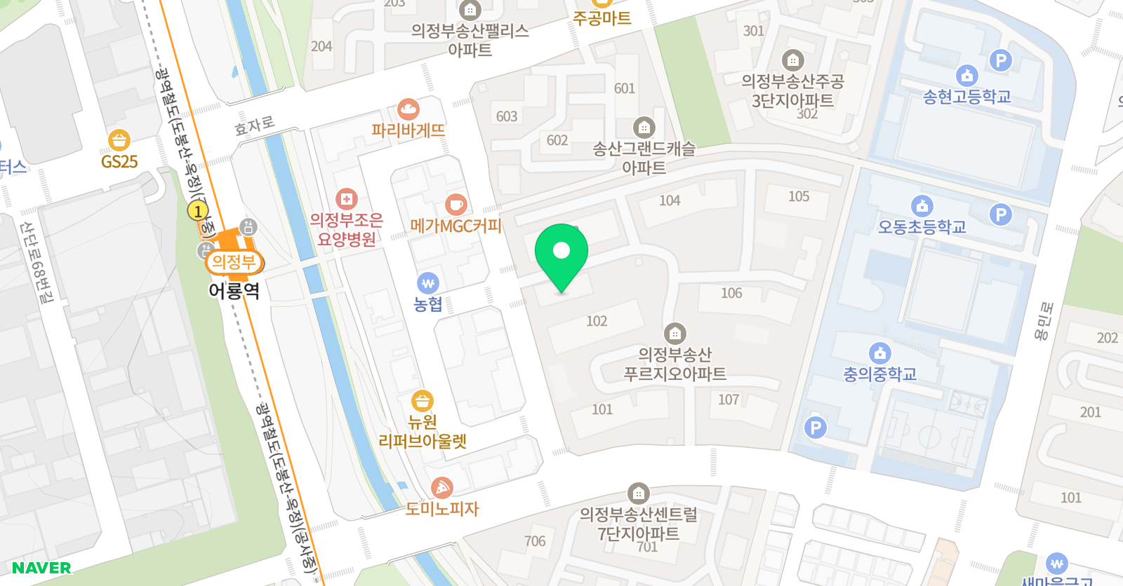 아인 음악학원 위치