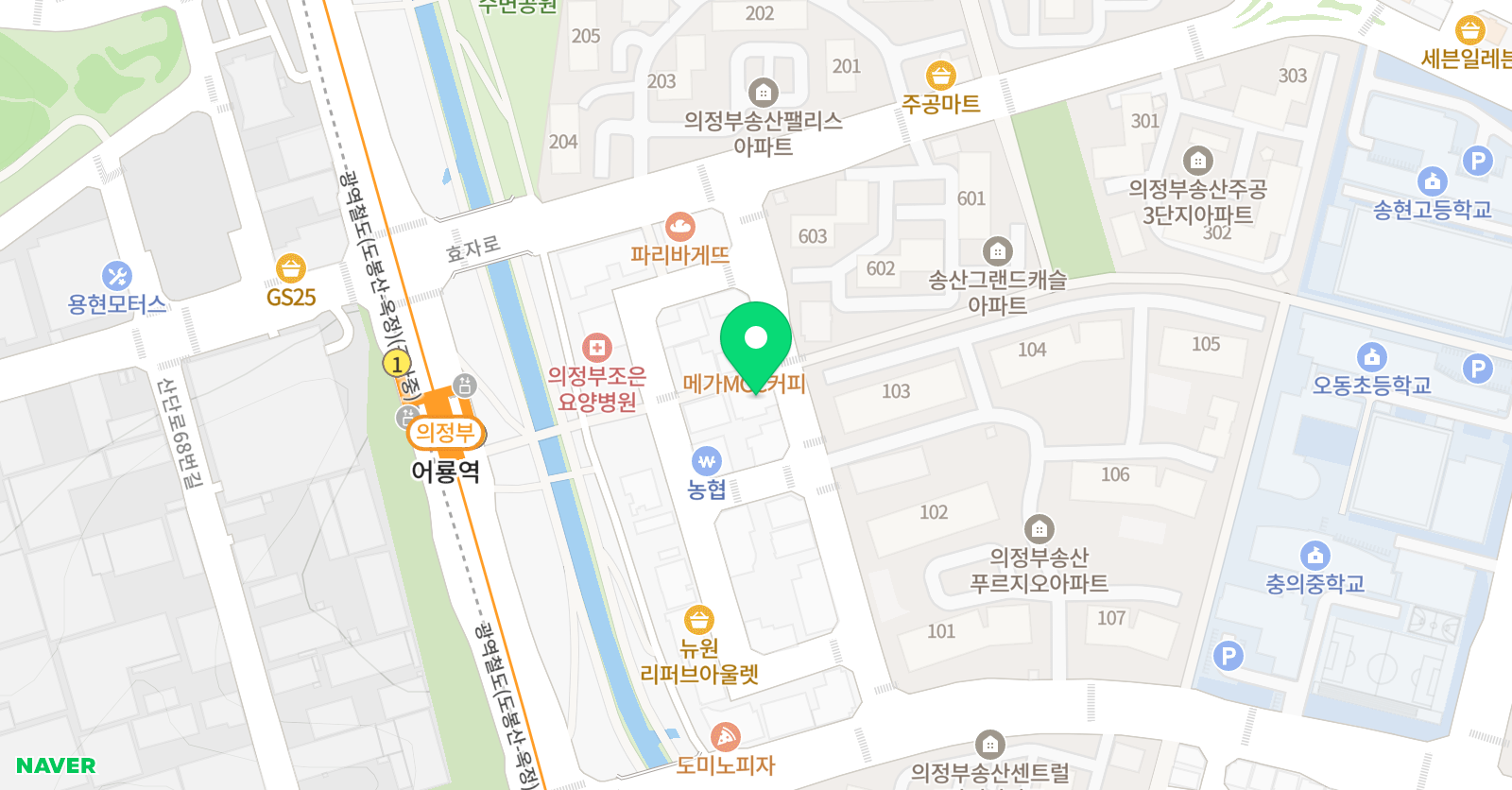 소리엘 음악학원 위치